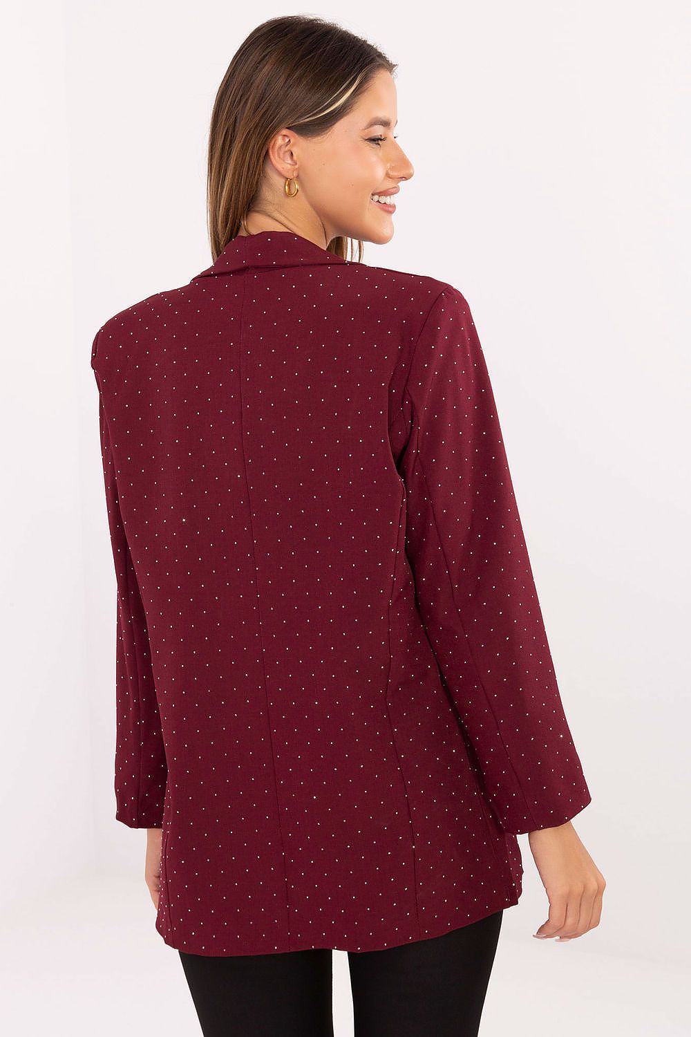 Marynarka Model IT-MA-18657.88 Bordo - Rue Paris