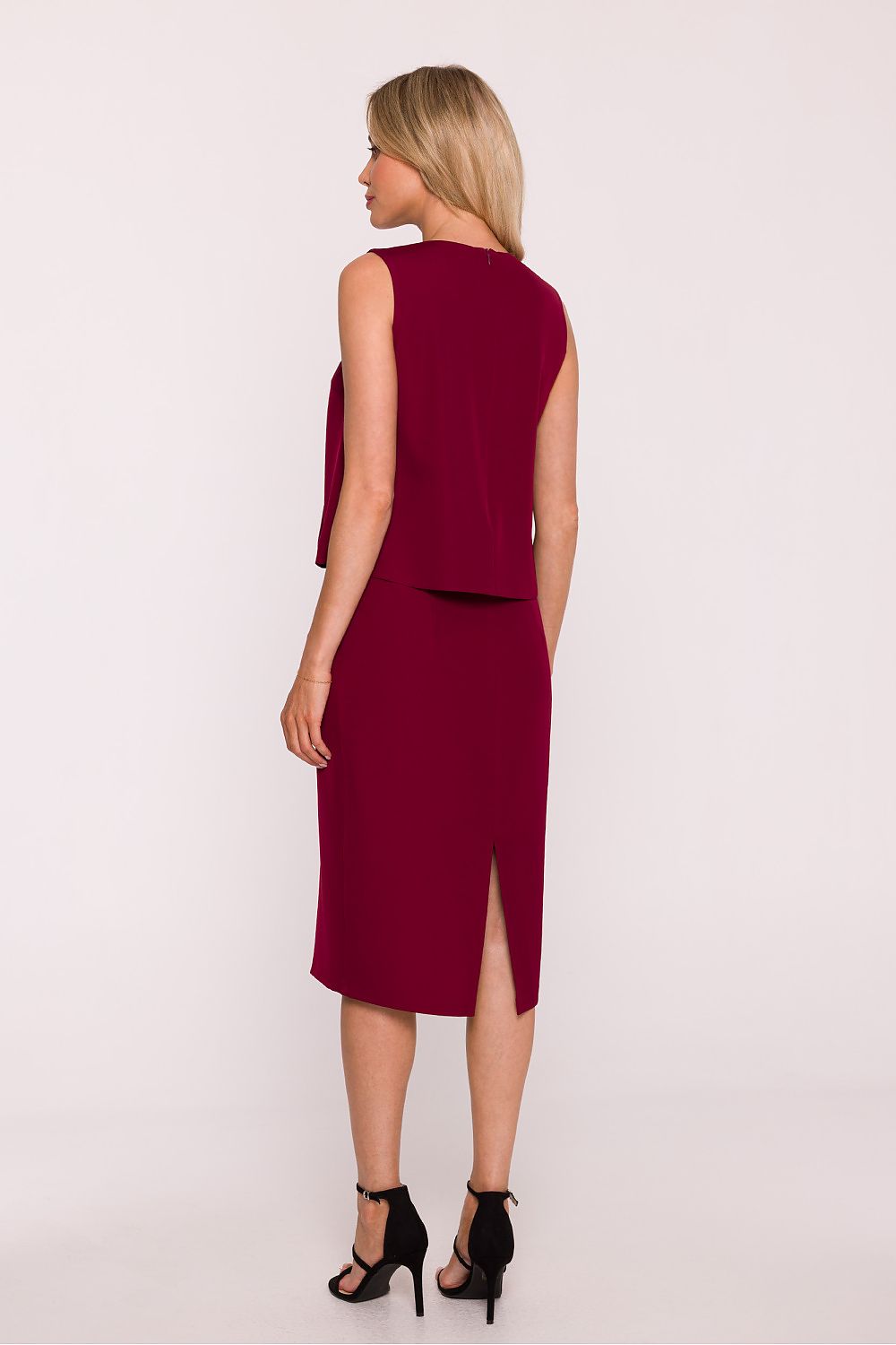 Sukienka Model S422 Bordo - Stylove