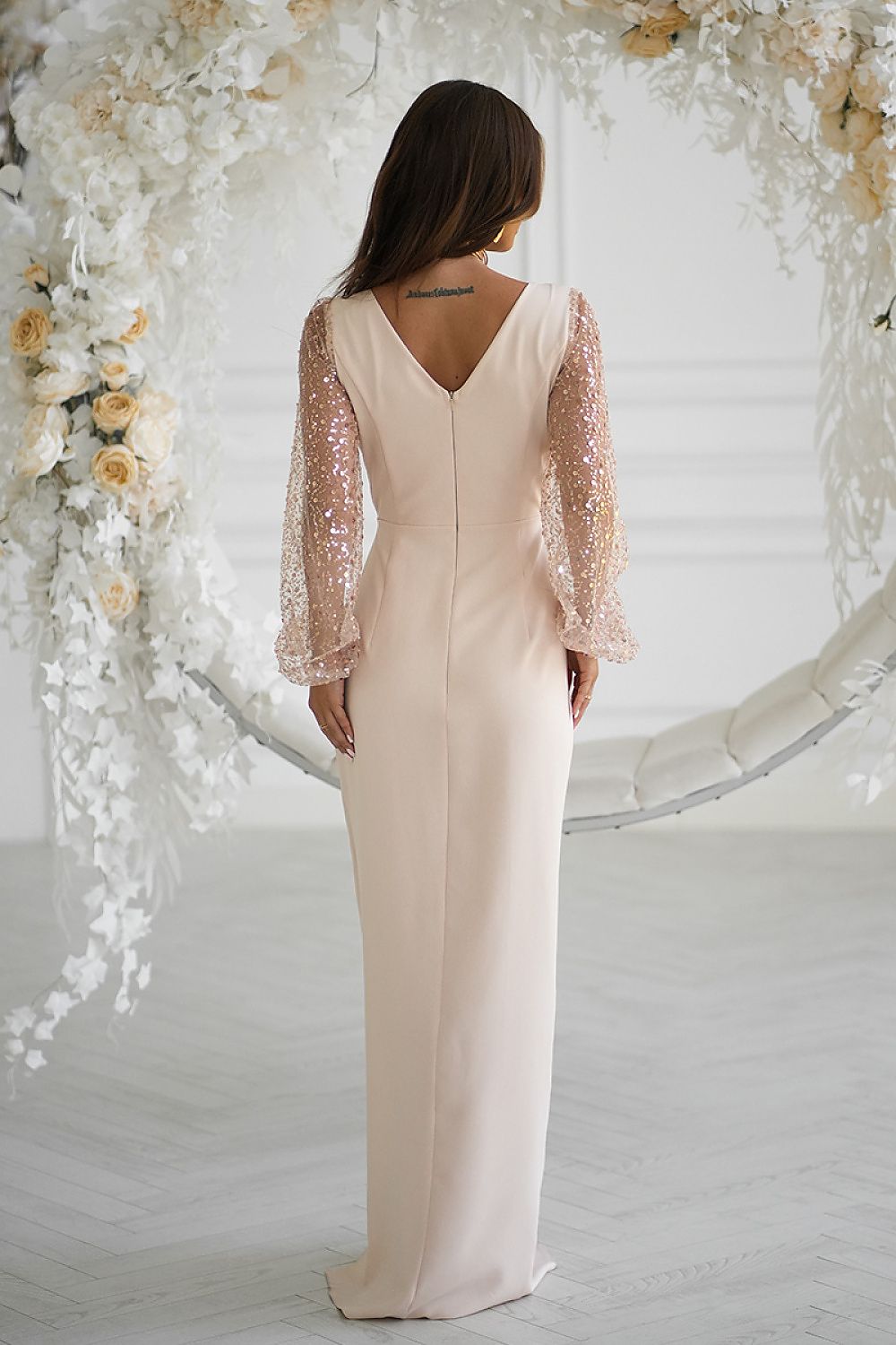 Sukienka Model 314-22 Beige - Bicotone