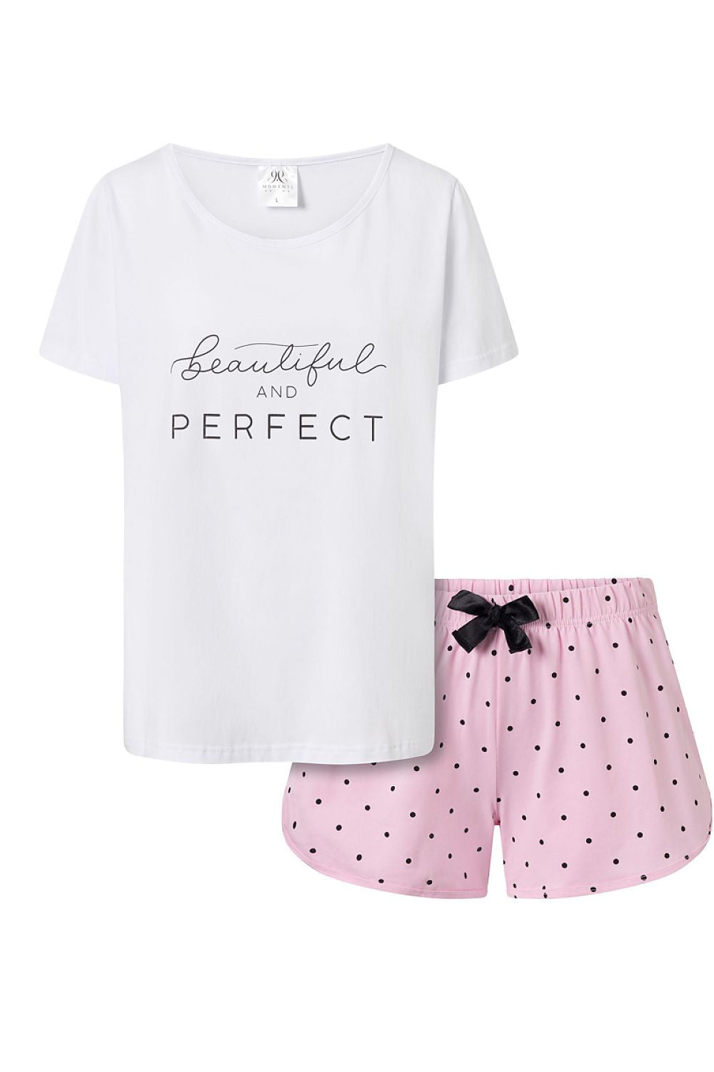 Piżama Damska Model Sweet Dreams 168759 White/Pink - Momenti Per Me