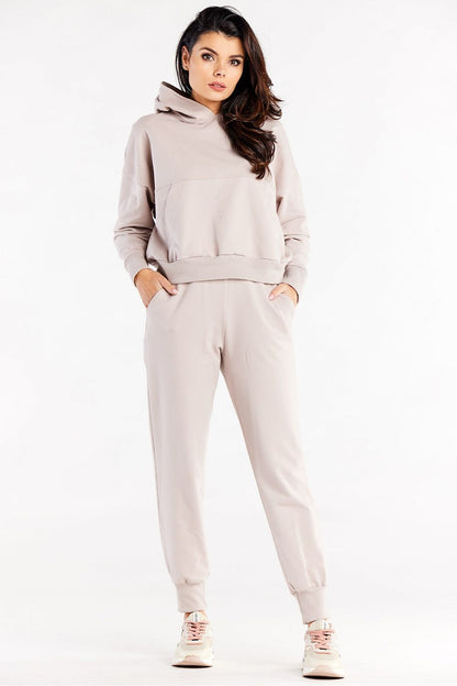   Spodnie Dresowe Model M319 Beige - Infinite You 
