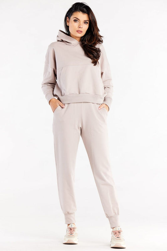  Spodnie Dresowe Model M319 Beige - Infinite You 