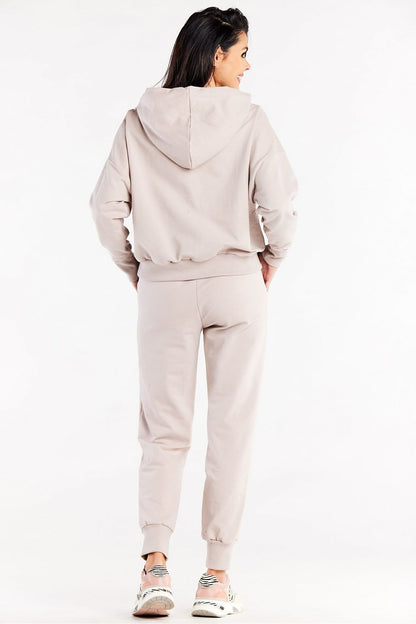   Spodnie Dresowe Model M319 Beige - Infinite You 