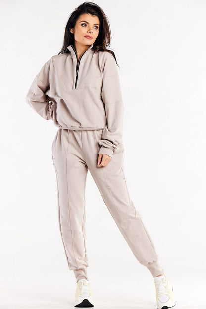   Spodnie Dresowe Model M317 Beige - Infinite You 