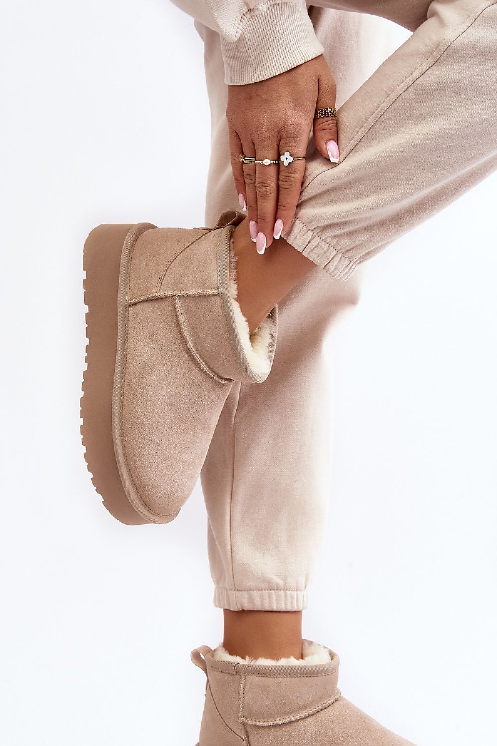   Śniegowce Model Nucca W5828 Beige - Step in style 