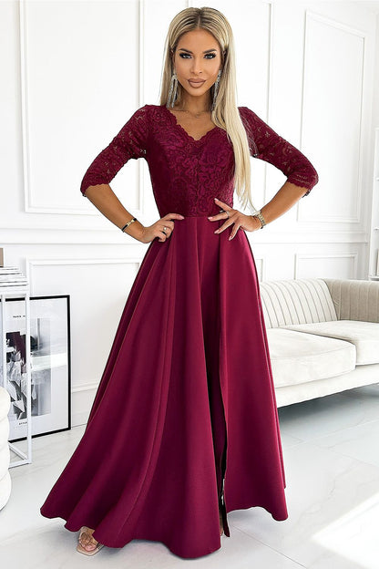  Sukienka Model Amber 309-9 Bordo - Numoco 