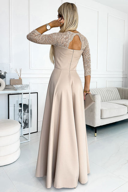  Sukienka Model Amber 309-10 Beige - Numoco 