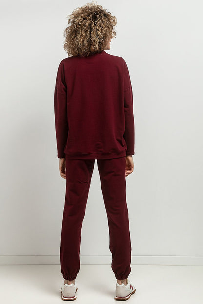   Spodnie Dresowe Model T384/9 Bordo - Tessita 
