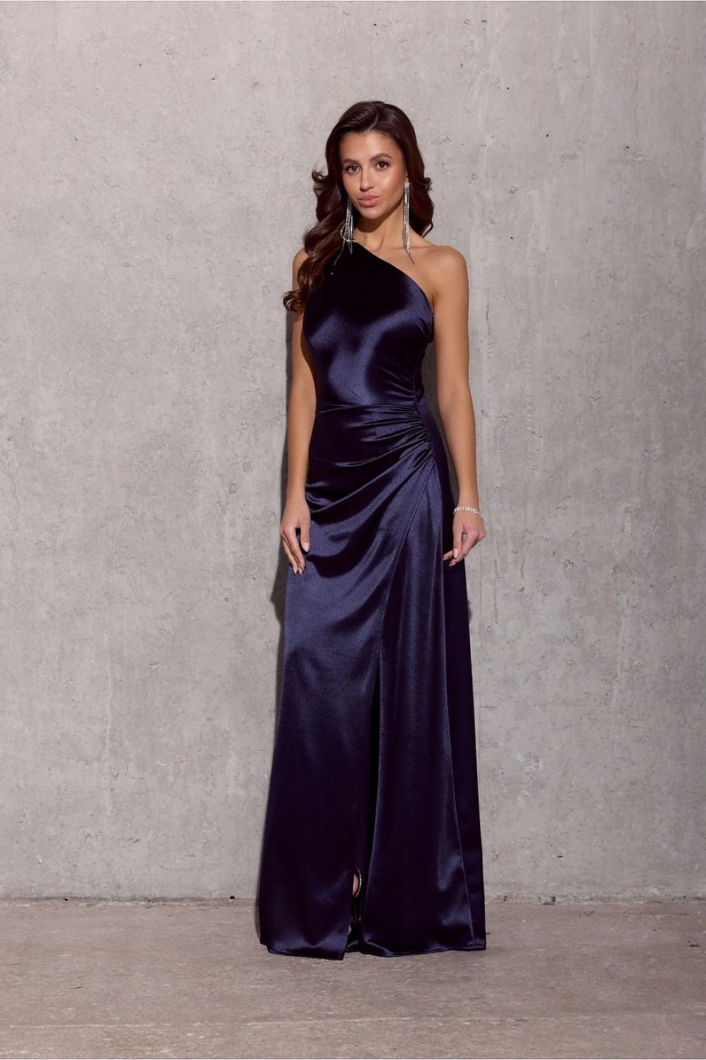  Sukienka Model Inez GRA SUK0461 Navy - Roco Fashion 