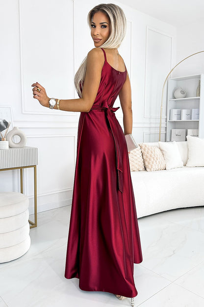  Sukienka Model Juliet 512-6 Bordo - Numoco 