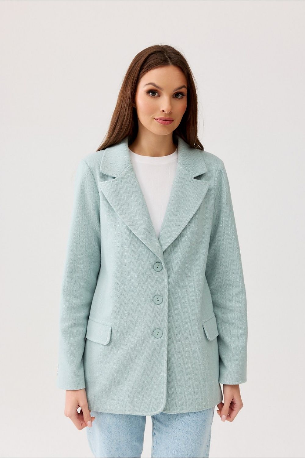   Marynarka Model Freya MIE ZAK0016 Mint - Roco Fashion 