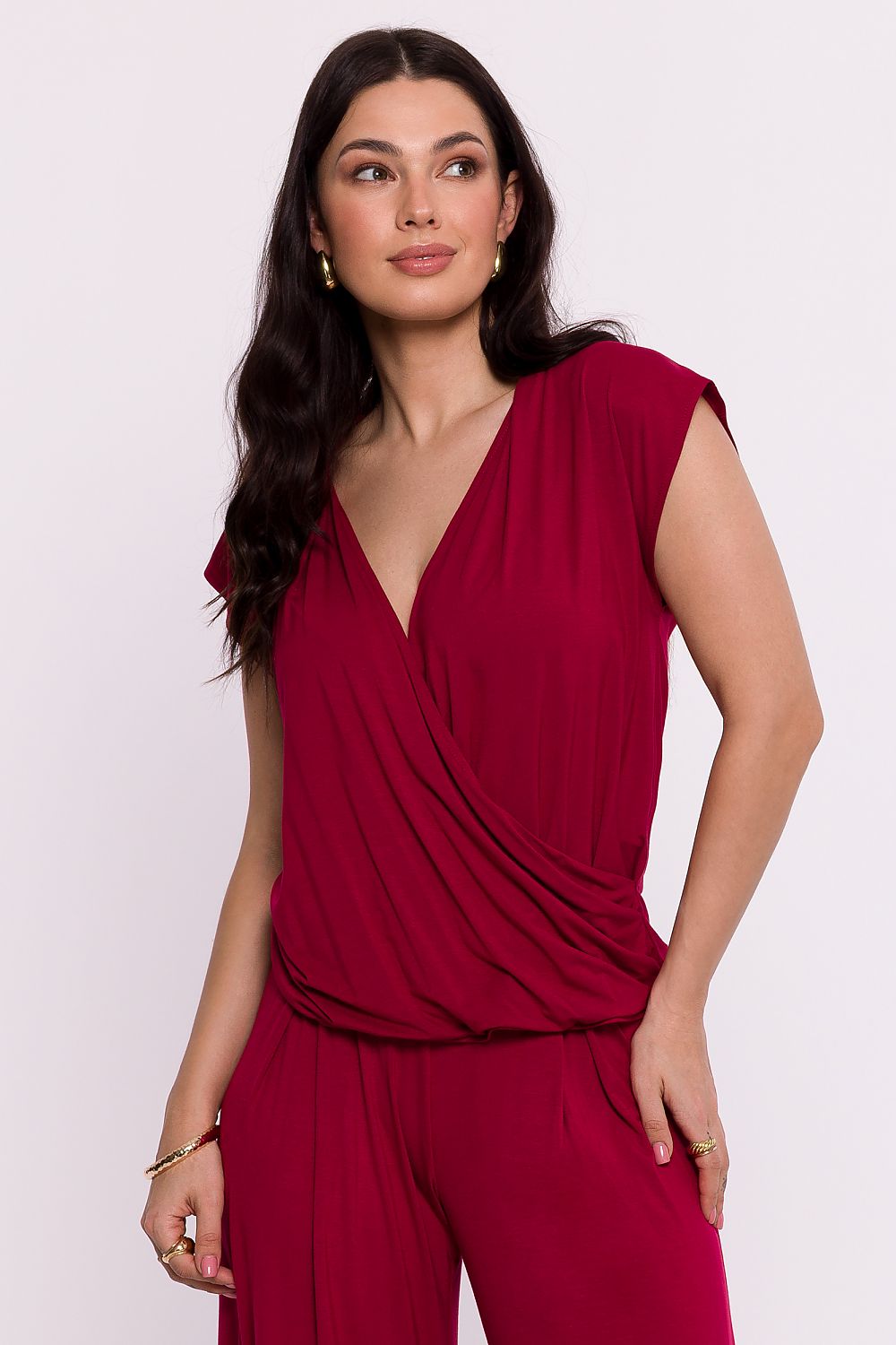  Bluzka Model B288 Bordo - BeWear 