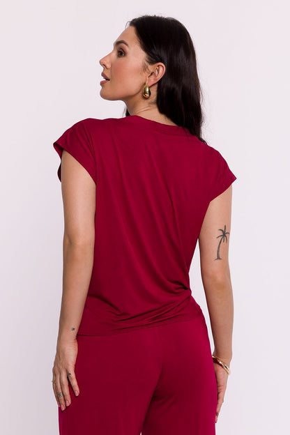   Bluzka Model B288 Bordo - BeWear 