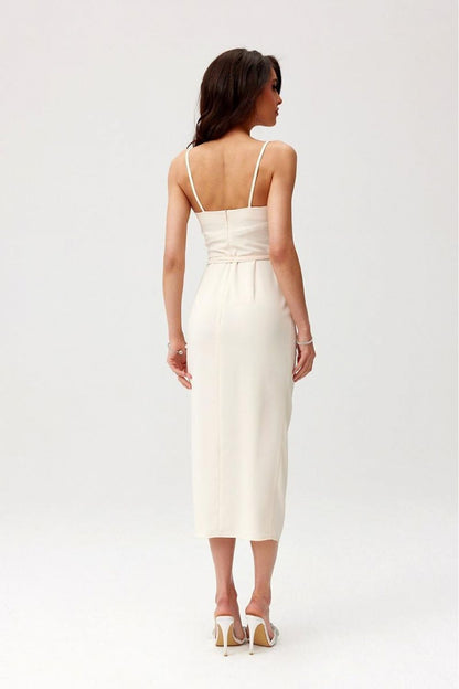   Sukienka Model Maribel BEJ SUK0480 Light Beige - Roco Fashion 