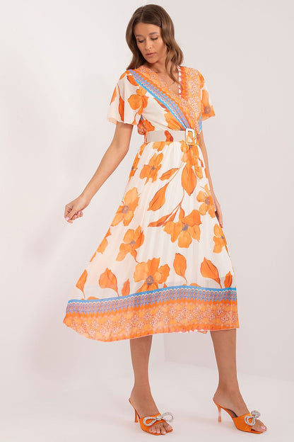  Sukienka Model DHJ-SK-11331-5.19 Orange - Italy Moda 
