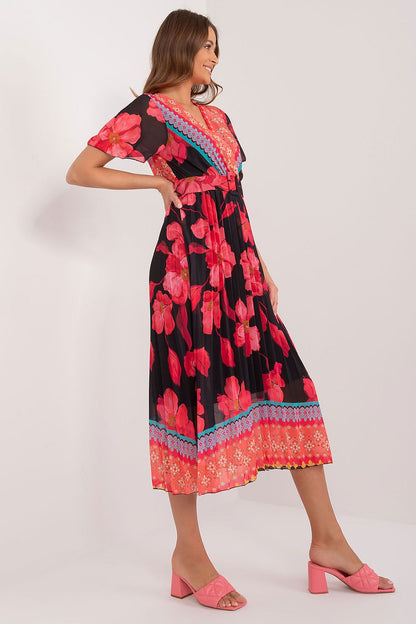  Sukienka Model DHJ-SK-11331-5.19 Black/Red - Italy Moda 