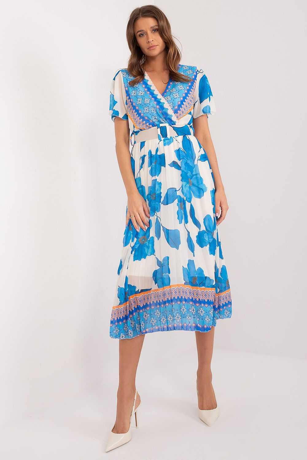  Sukienka Model DHJ-SK-11331-5.19 Blue - Italy Moda 