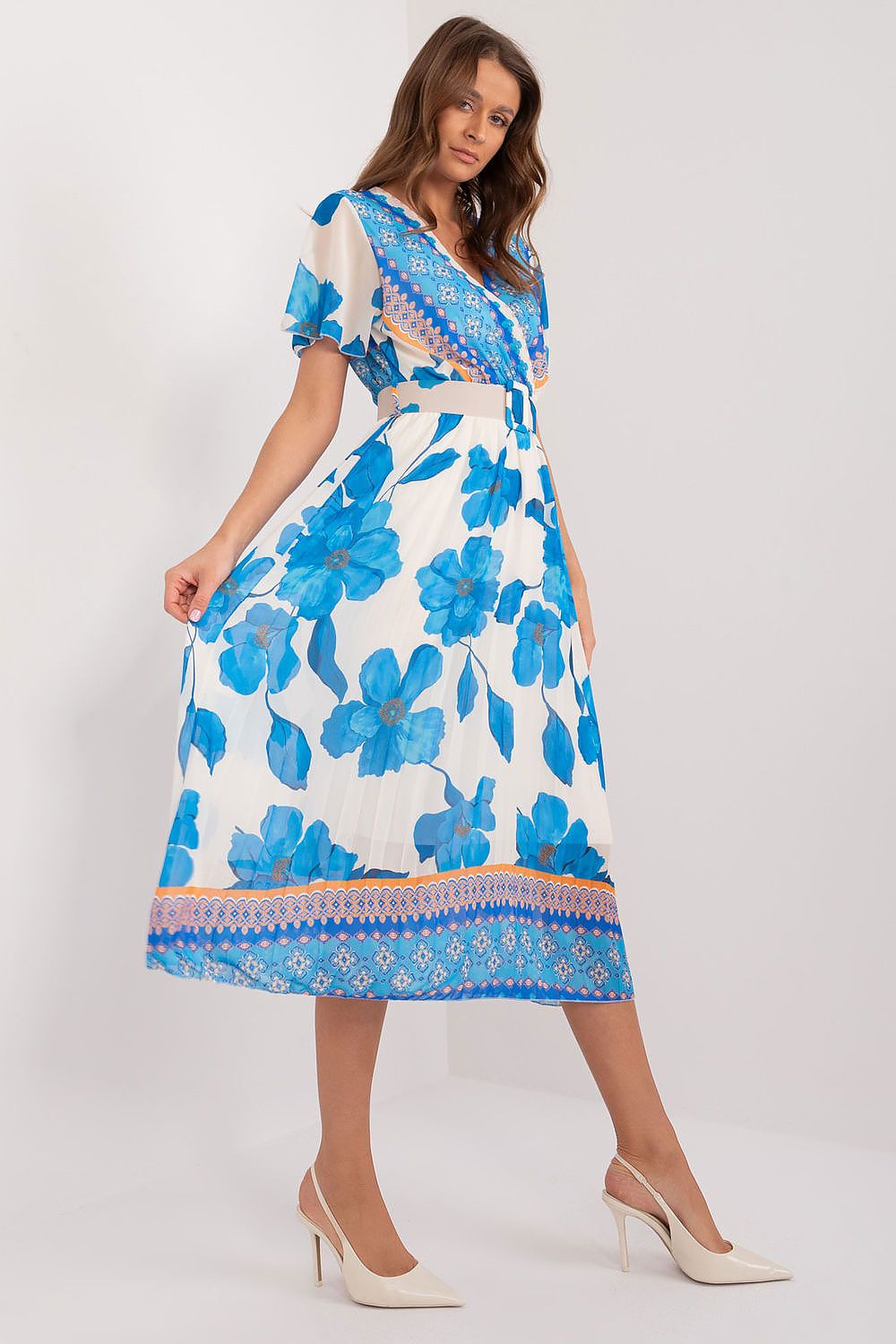  Sukienka Model DHJ-SK-11331-5.19 Blue - Italy Moda 