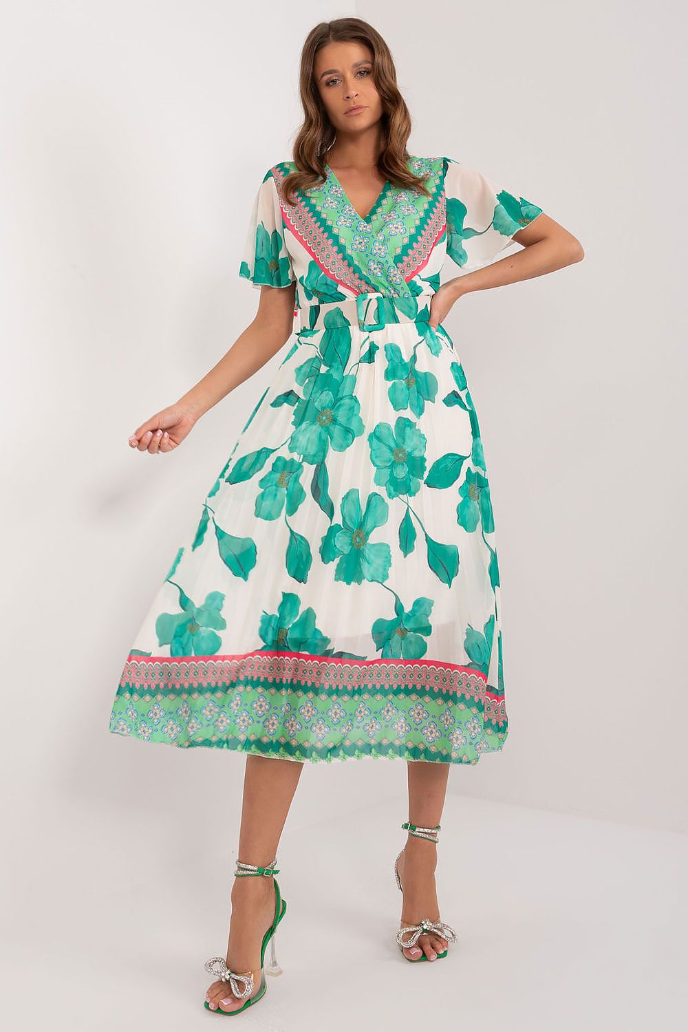 Sukienka Model DHJ-SK-11331-5.19 Green - Italy Moda 
