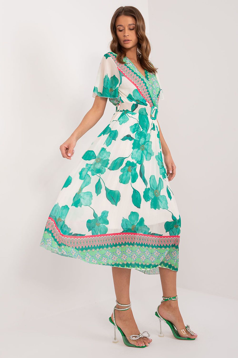  Sukienka Model DHJ-SK-11331-5.19 Green - Italy Moda 