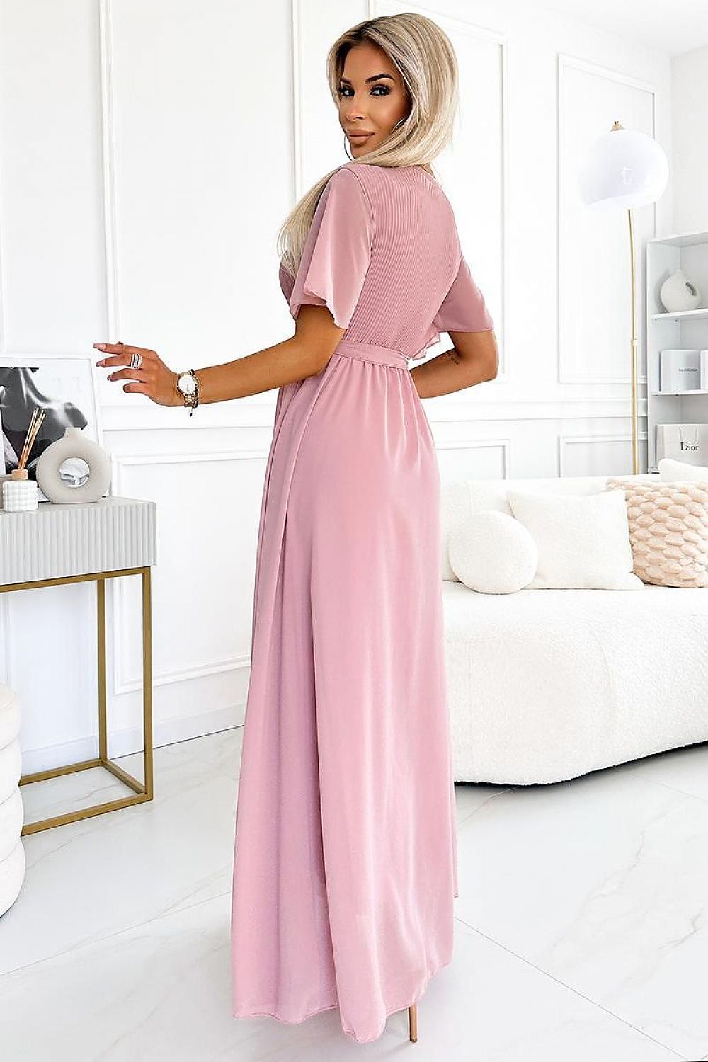  Sukienka Model 545-1 Powder Pink - Numoco 
