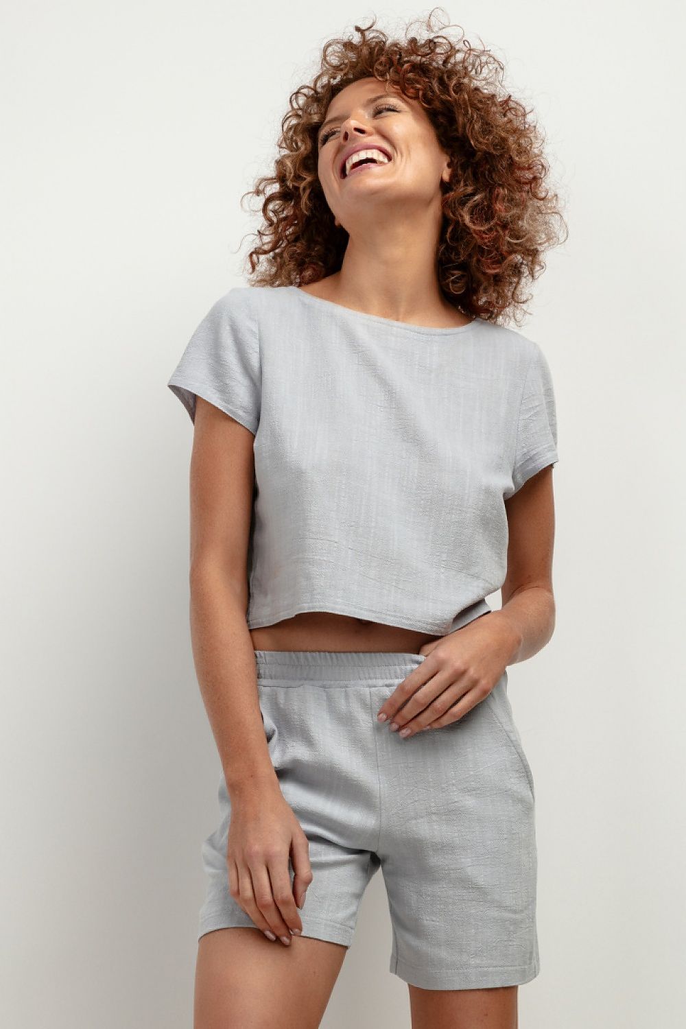   Bluzka Model T401 Grey Melange - Tessita 