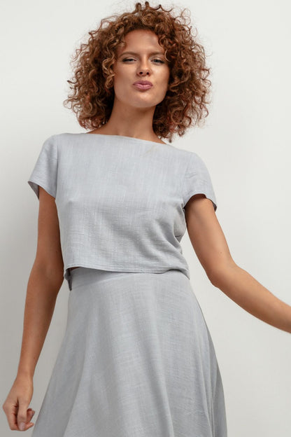   Bluzka Model T401 Grey Melange - Tessita 