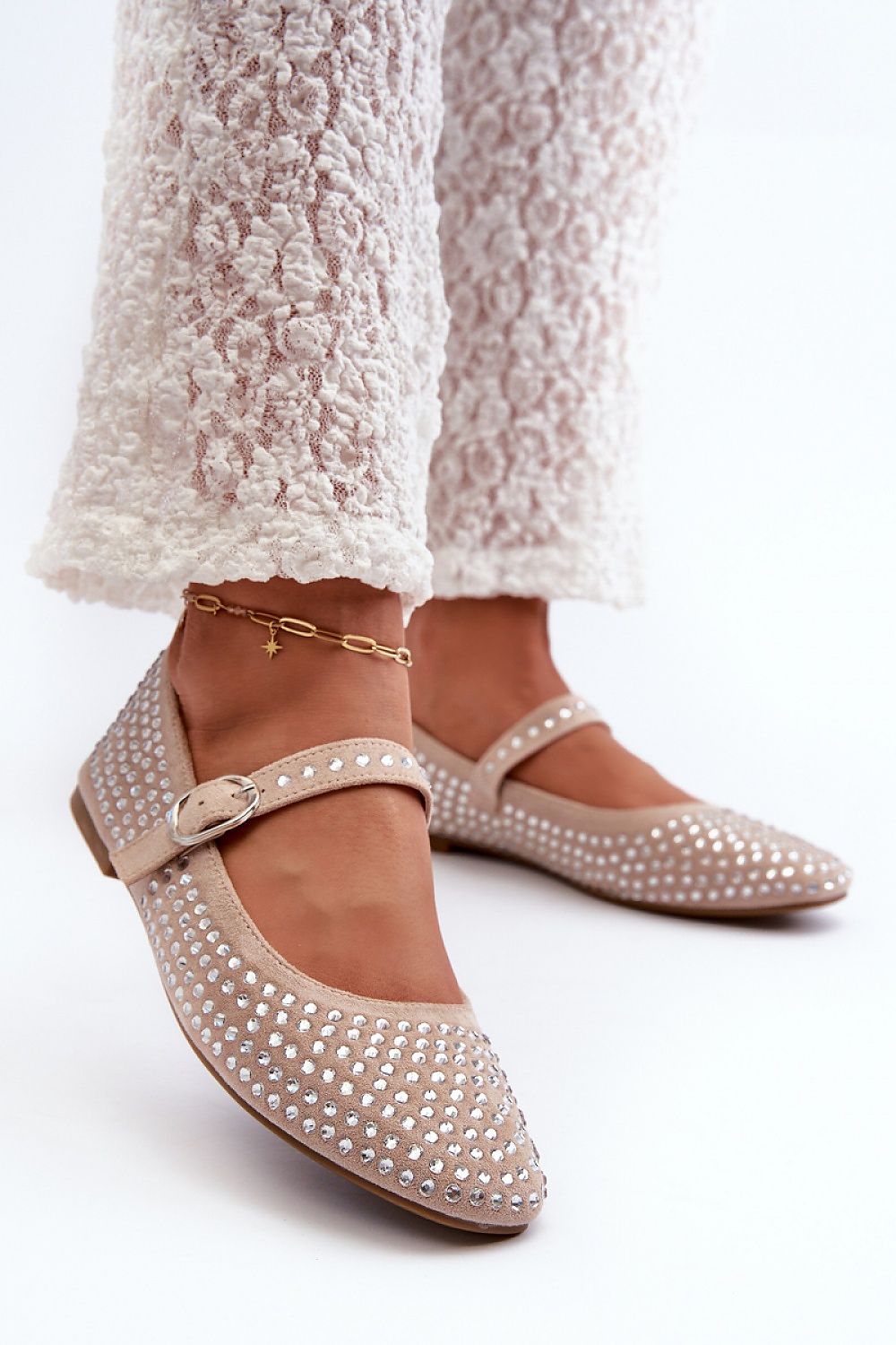   Baleriny Model Tinara T613P Beige - Step in style 
