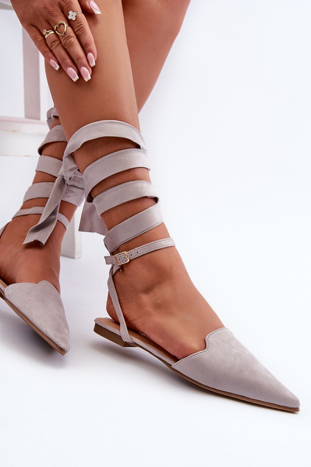   Baleriny Model Ellesara JH257P Grey - Step in style 