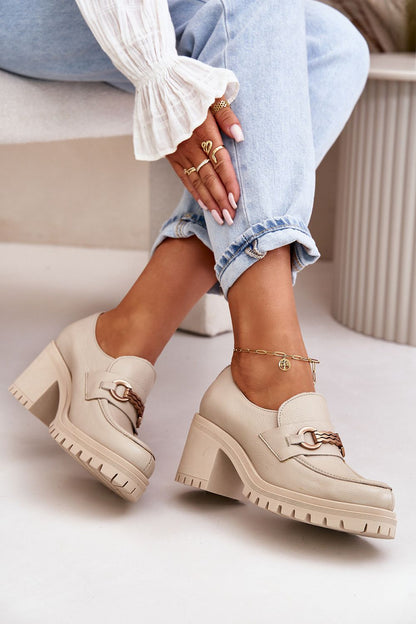   Półbuty Model Zazoo 20175 Light Beige - Step in style 