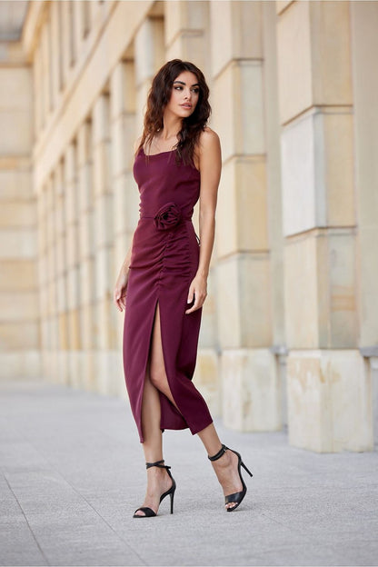   Sukienka Model Maribel BOR SUK0480 Bordo - Roco Fashion 