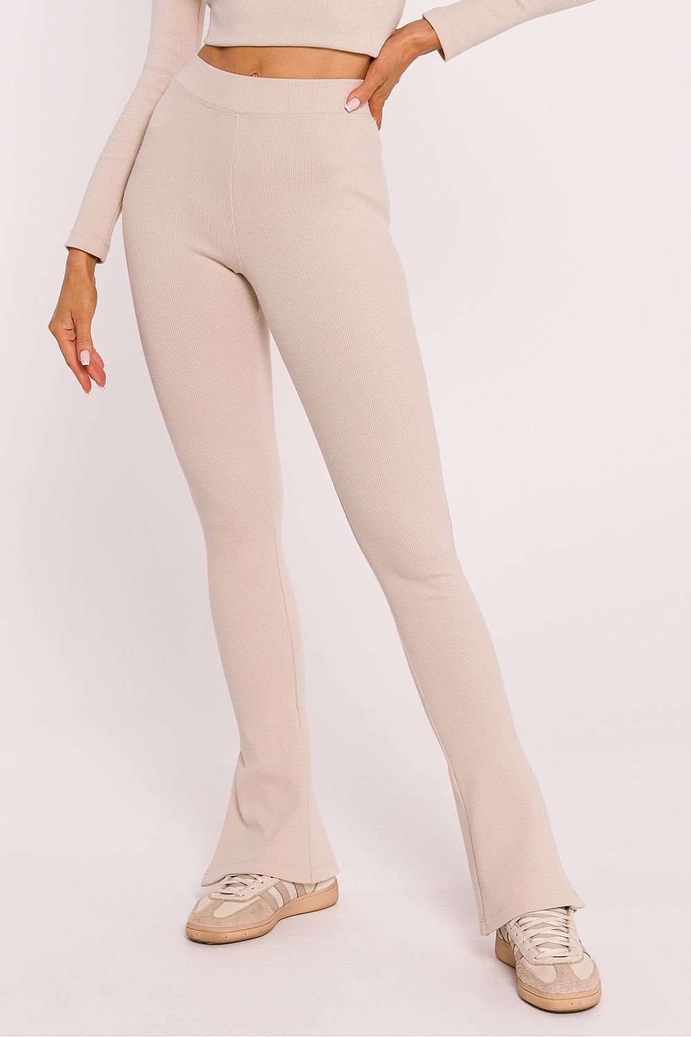   Legginsy Model MOE816 Piasek - Moe 
