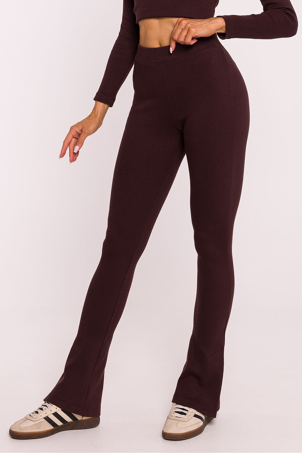   Legginsy Model MOE816 Brown - Moe 