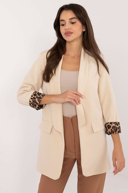   Marynarka Model DHJ-MA-18657-1.86 Light Beige - Italy Moda 
