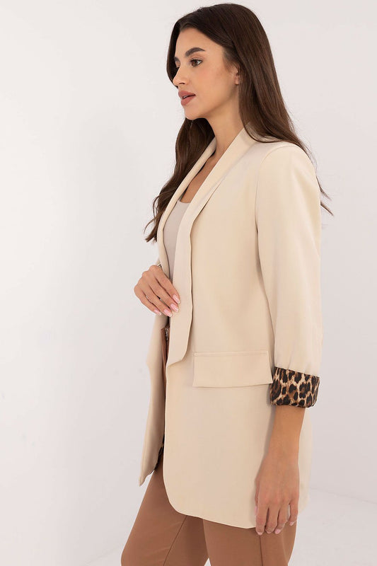   Marynarka Model DHJ-MA-18657-1.86 Light Beige - Italy Moda 