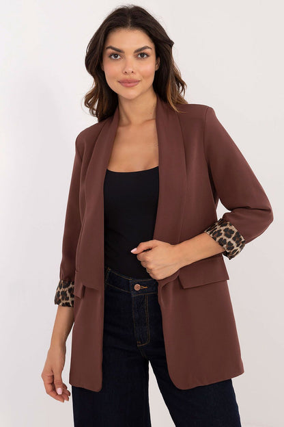   Marynarka Model DHJ-MA-18657-1.86 Brown - Italy Moda 