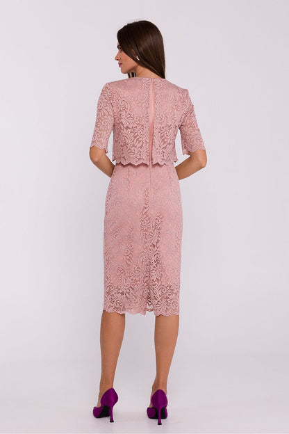  Sukienka Model S379 Powder Pink - Stylove 