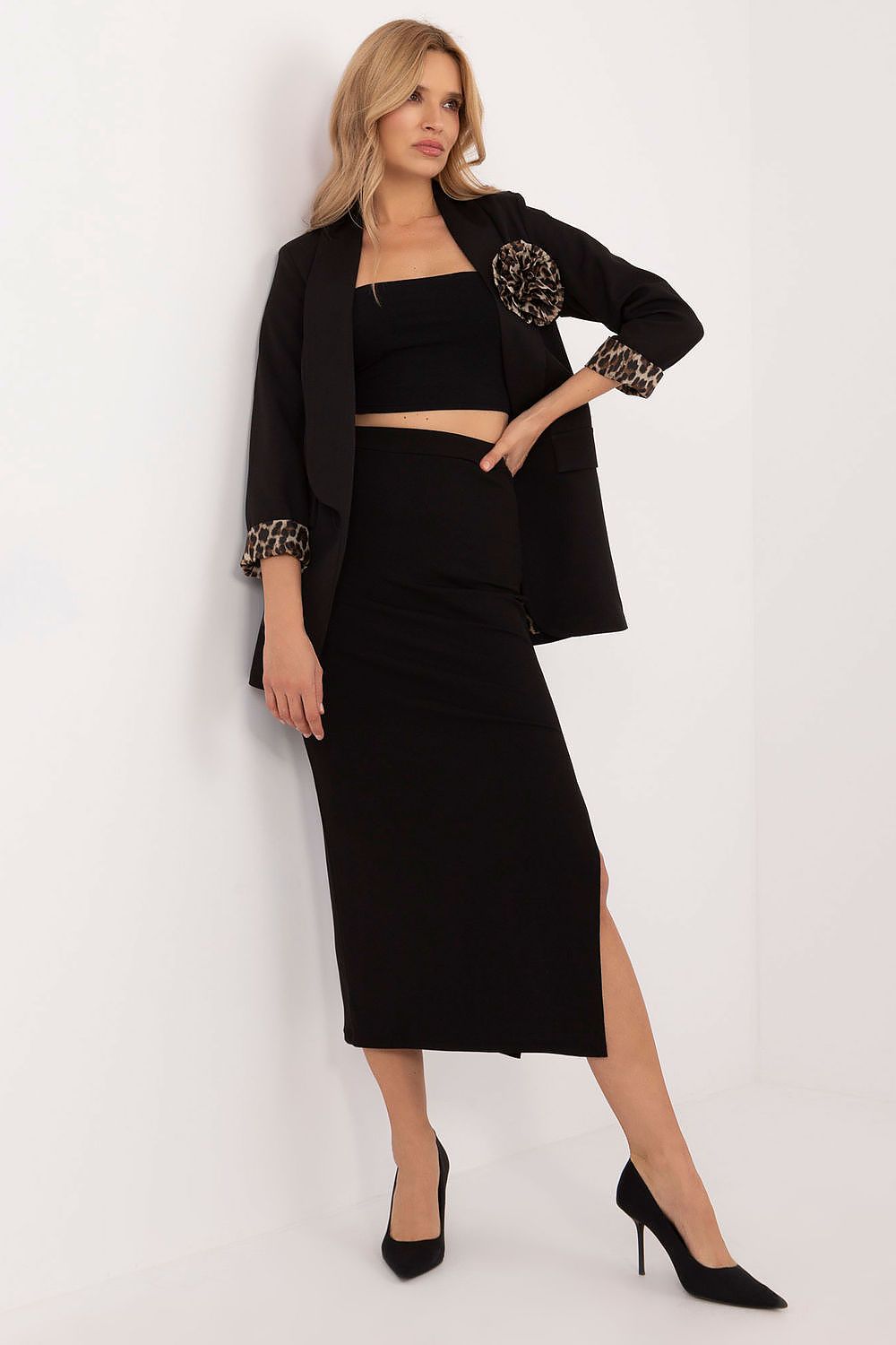  Spódnica Model MI-SD-20730.69 Black - Italy Moda 
