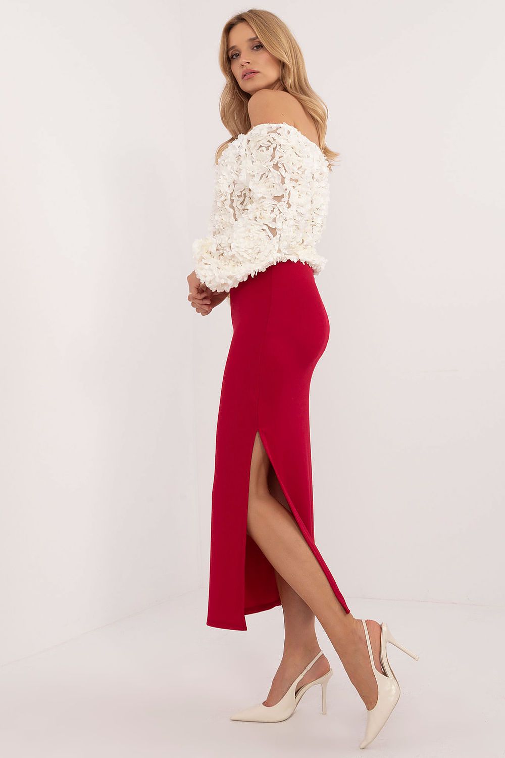  Spódnica Model MI-SD-20730.69 Red - Italy Moda 