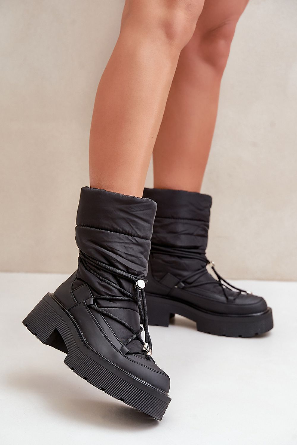   Śniegowce Model Seandriel C-319 Black - Step in style 