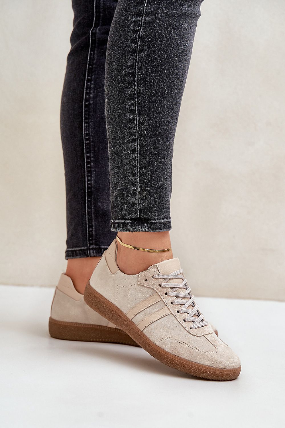   Buty Sportowe Model Zazoo N1068 Beige - Step in style 