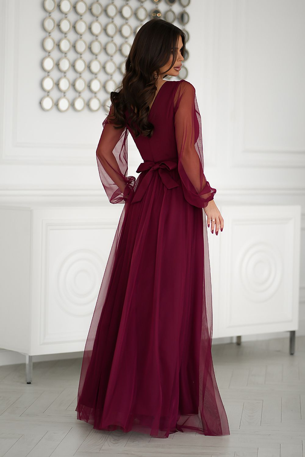  Sukienka Model 302-10 Bordo - Bicotone 