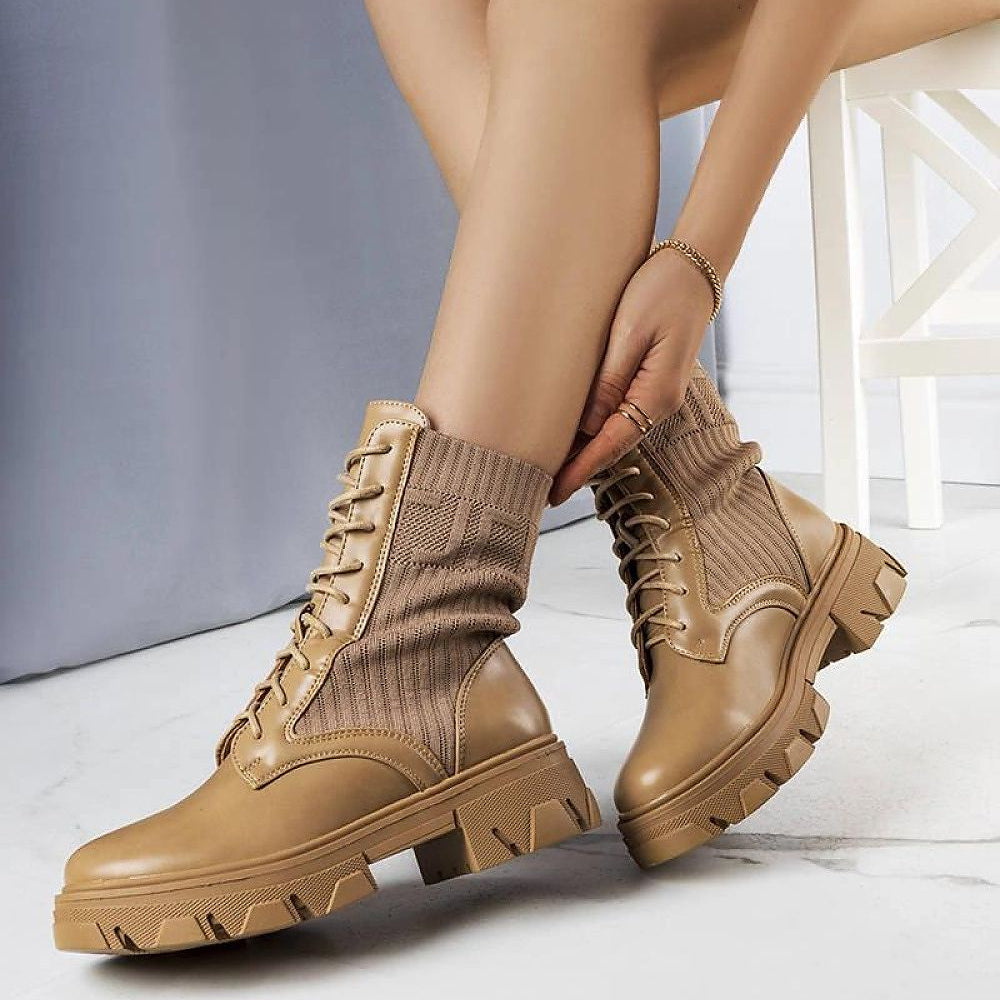   Brązowe traperki Kori - Solea 