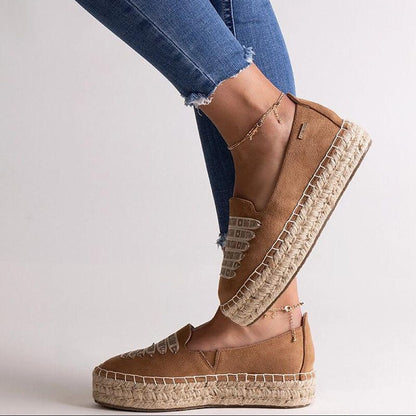   Brązowe espadryle Big Star JJ274892 - Solea 