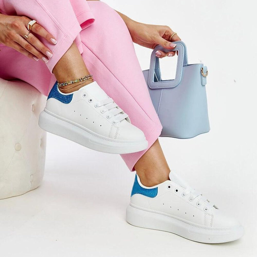   Białe sneakersy eko-skórzane Fatimah - Solea 