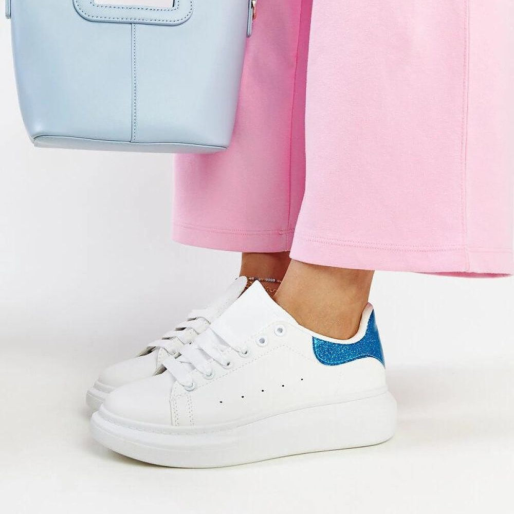   Białe sneakersy eko-skórzane Fatimah - Solea 