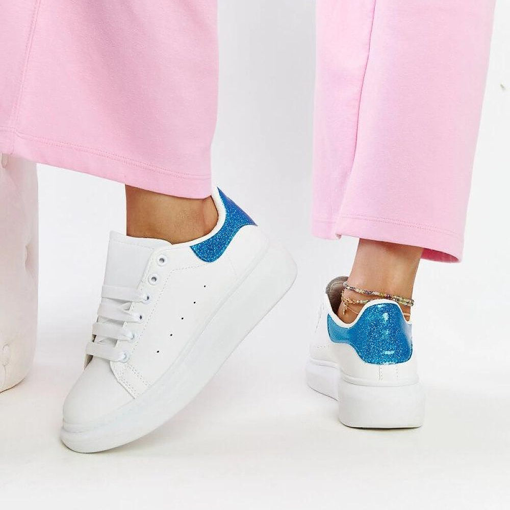   Białe sneakersy eko-skórzane Fatimah - Solea 