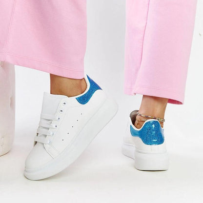   Białe sneakersy eko-skórzane Fatimah - Solea 