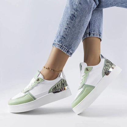  Zielone sneakersy na platformie Tooele - Solea 