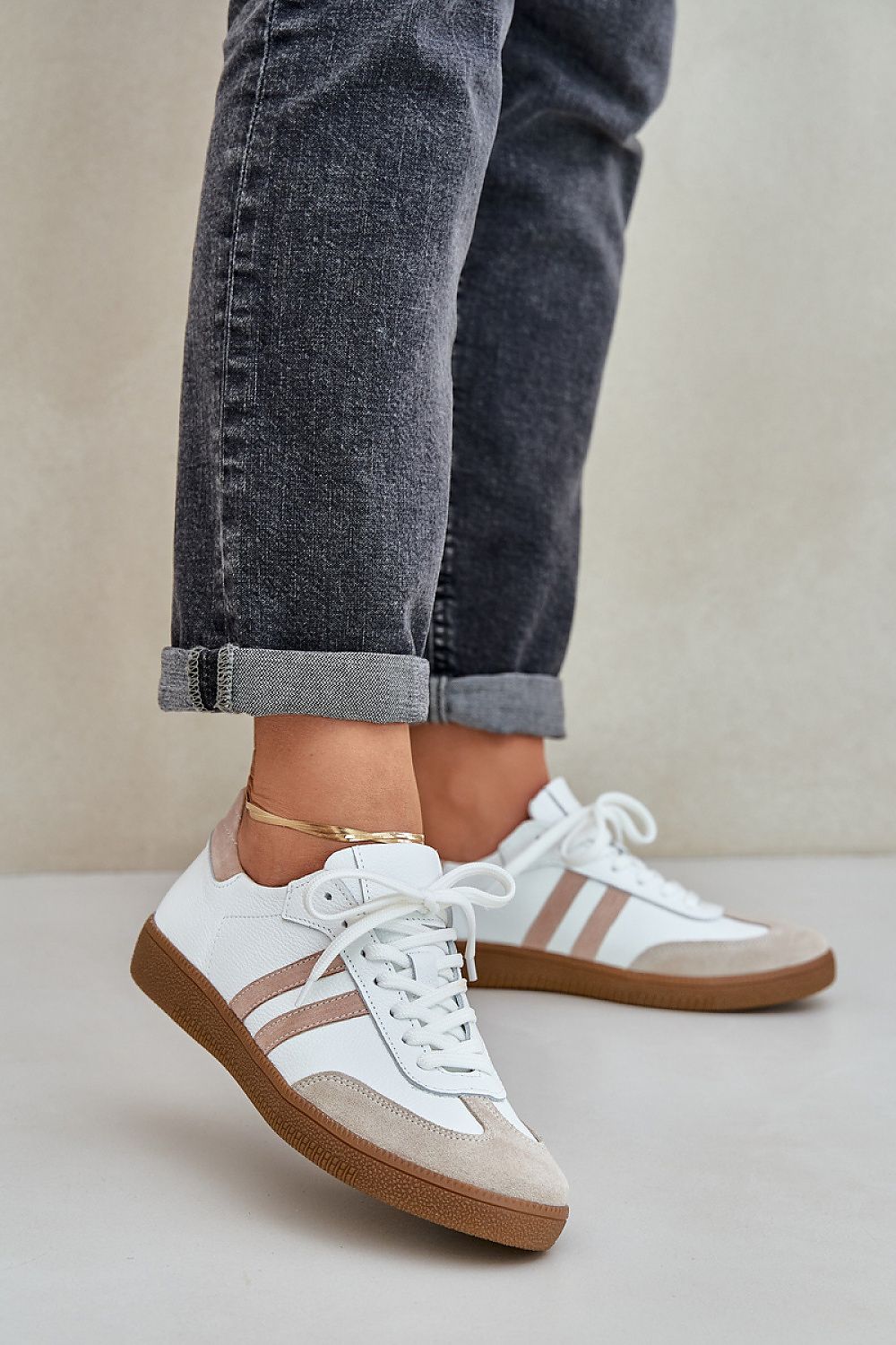   Buty Sportowe Model Zazoo N1068 Beige - Step in style 